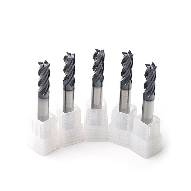 Four-flute precision alloy CNC milling cutter for finish machining of coated end mills - Image 2