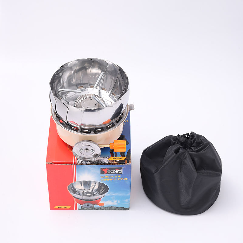 Portable Foldable Lotus Windproof Outdoor Backpacking Gas Camping Stove