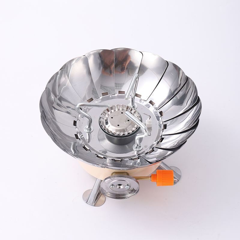 Portable Foldable Lotus Windproof Outdoor Backpacking Gas Camping Stove - Image 3