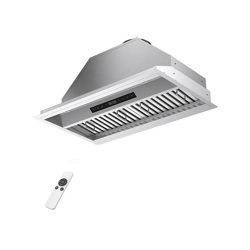 Hidden Built-in Smart Kitchen Range Hood 4-speed Stainless Steel - Image 2