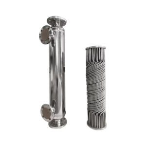 Spiral-Wound Tube-And-Shell Condenser/Liquid Heat Exchanger