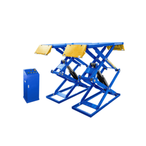 Heavy-Duty Scissor Lift Used For Displaying Cars