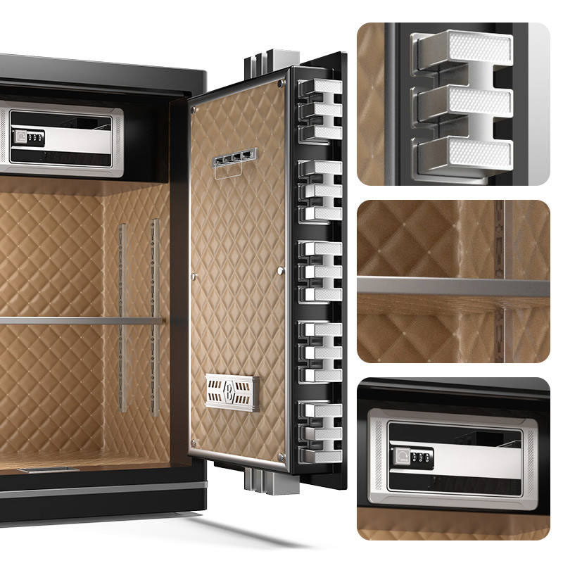 Large 1.5m Security Safe with Solid Steel Construction and Fingerprint Lock for Home Use - Image 3