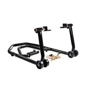 500KG Motorcycle Paddock Lift Stand Front & Rear Wheel Support