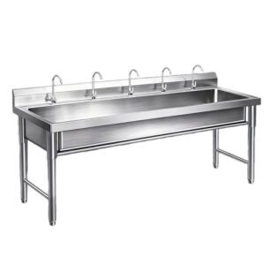 Multiple Faucet Stainless Steel Commercial Kitchen Sink 700x500