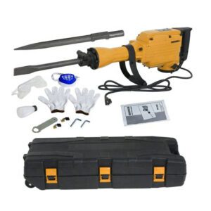 Professional 2000W Electric Demolition Hammer, 85J Heavy-Duty Breaker for Demolition