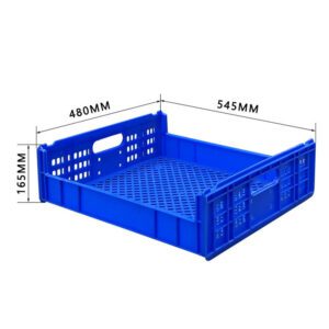 Stackable Ventilated Bread Tray for Supermarket Transport