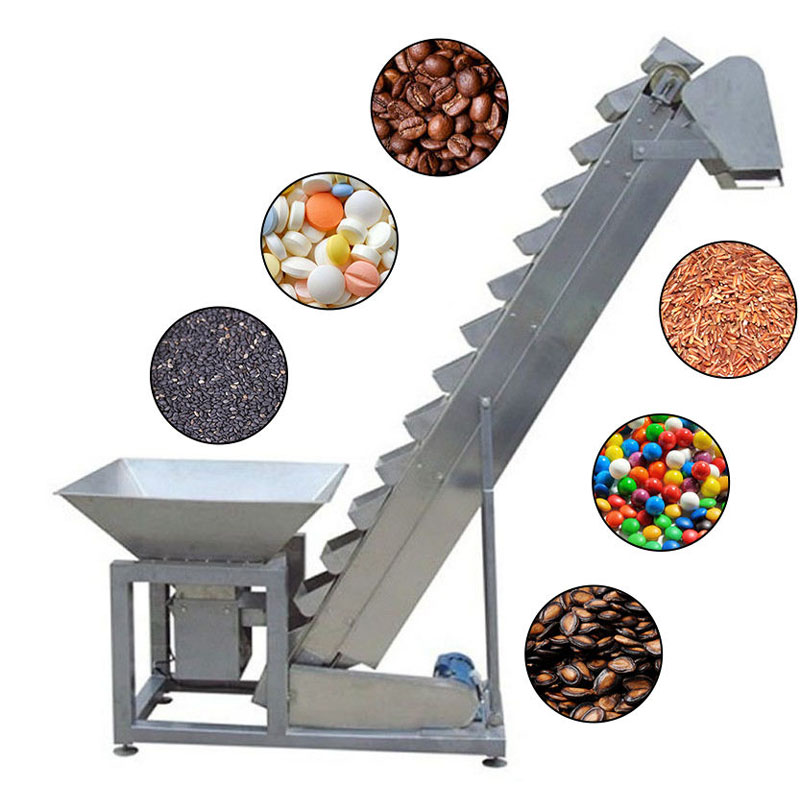 Vibrate Skip Bucket Elevator Stainless Steel Grain Food Conveyor