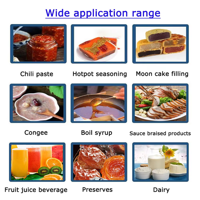 600L Cooking Mixer for Sauce Heating with Planetary Stirring Pot - Image 5