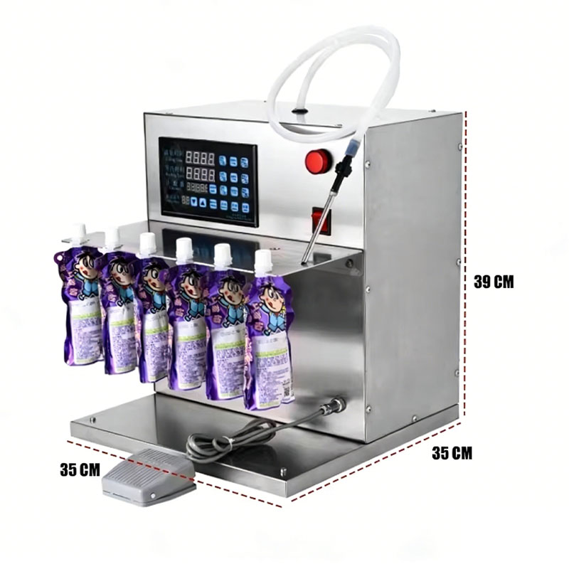 3500 ml/min Desktop Liquid Filling Machine for Small Pouches - Image 3
