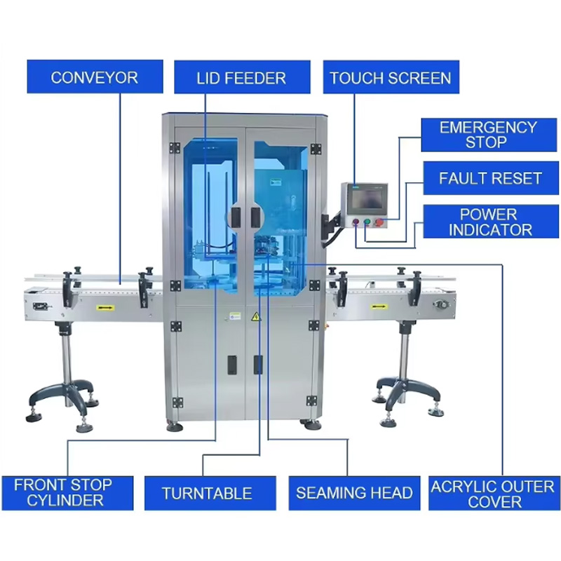 30–60 pcs/min Fully Automatic Can Seamer for Food Industry - Image 2