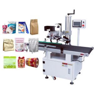 30–90 pcs/min Plastic Bag Flat Surface Labeling Machine