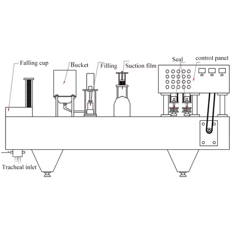 500 cups/h High Efficiency Stainless Steel Capping Machine - Image 2