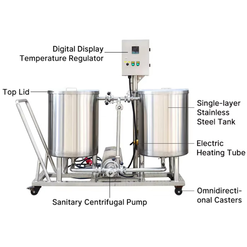 50L-2000L Automatic CIP System for Brewery Fermentation Tanks - Image 2