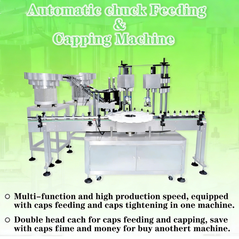 Integrated bottle feeding and cap sorting system