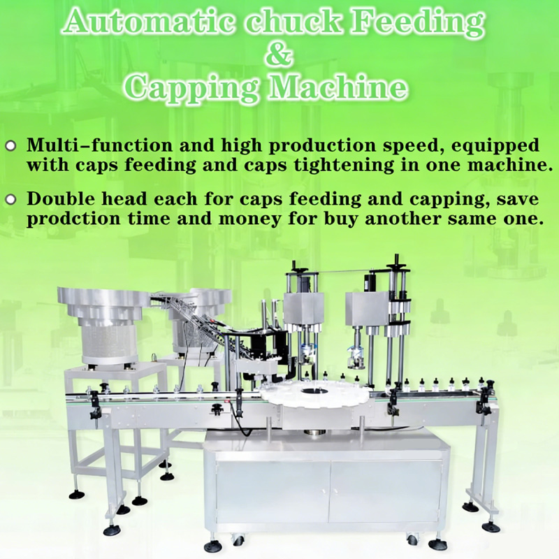 Stainless steel 304 construction ensures hygienic capping process
