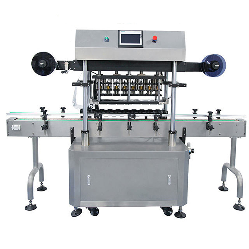 Foil sealing machine operating on production line