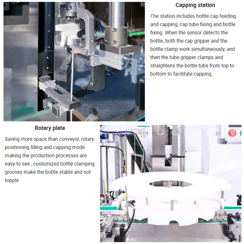 Pump cap capping process on plastic bottles