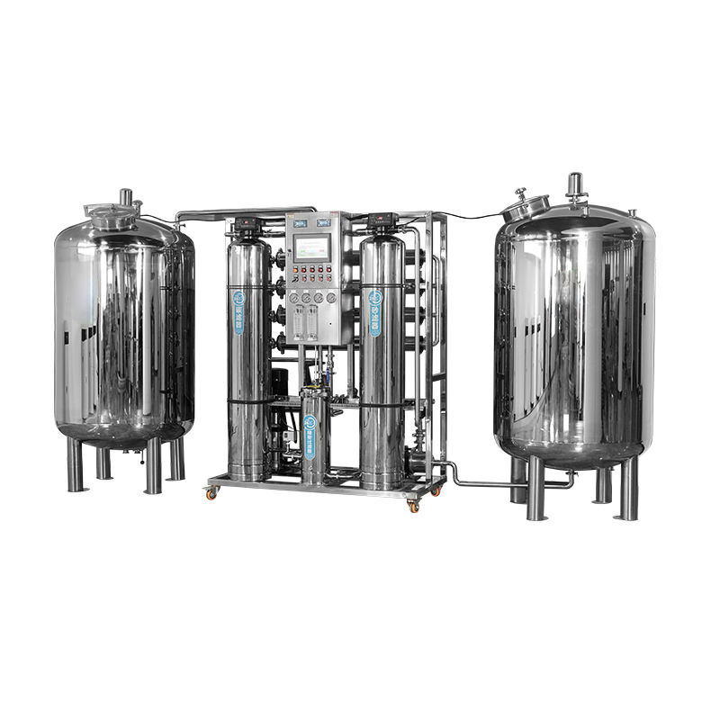 1T/H RO system supplies clean factory drinking water