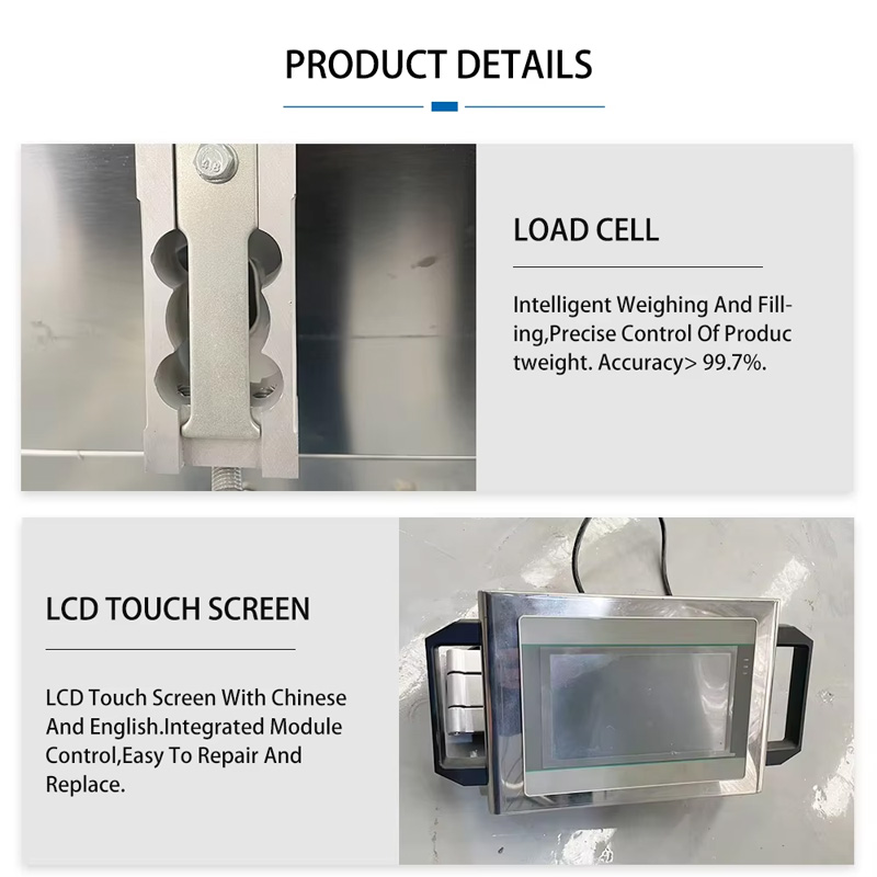 Stainless steel body fits food and chemical granule filling