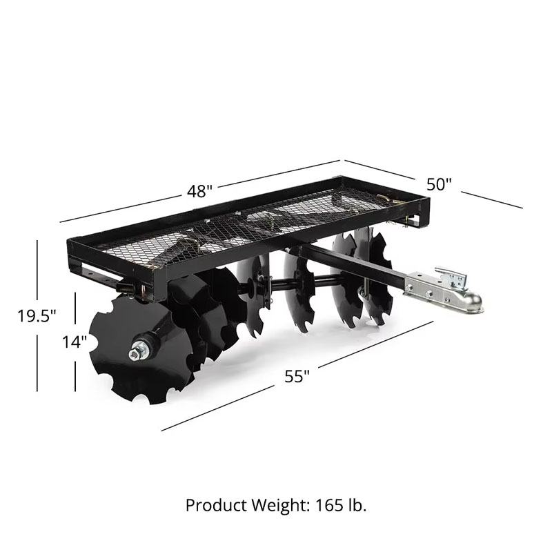1200 mm Adjustable Disc Harrow ATV Garden Cultivator Tool - Image 3