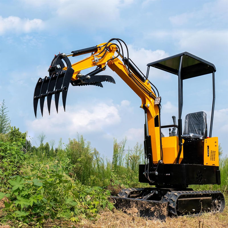 0.8-1.8 T Fit Excavator Mini Rake Attachment Land Clearing - Image 5
