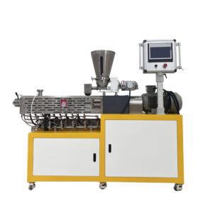 twin screw extruder for polymer material processing