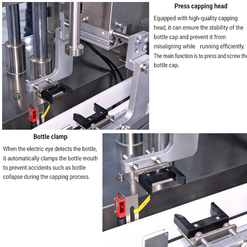 Adjustable torque settings for consistent sealing on various bottles.