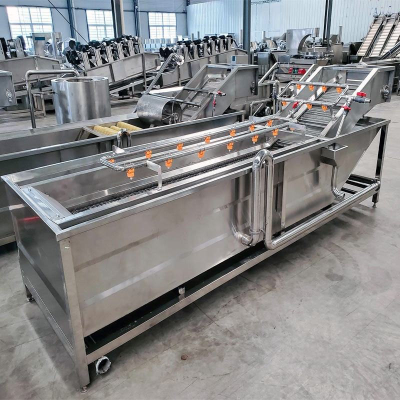 Automatic banana processing line for slicing and drying