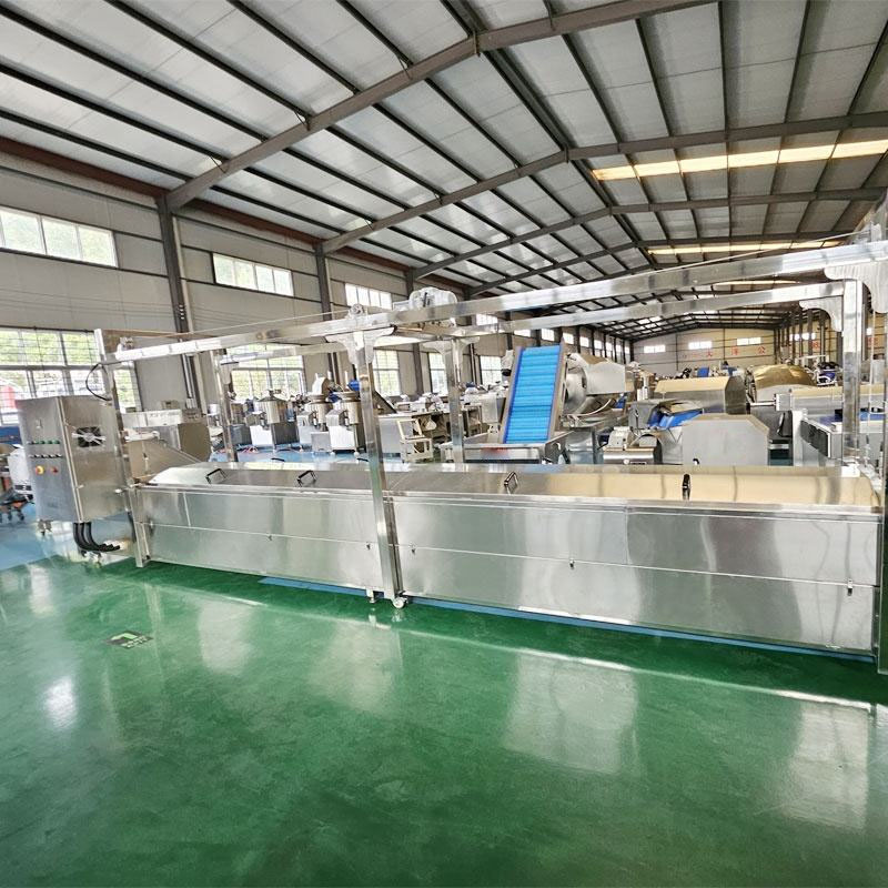 Industrial banana slicing processing line with drying system