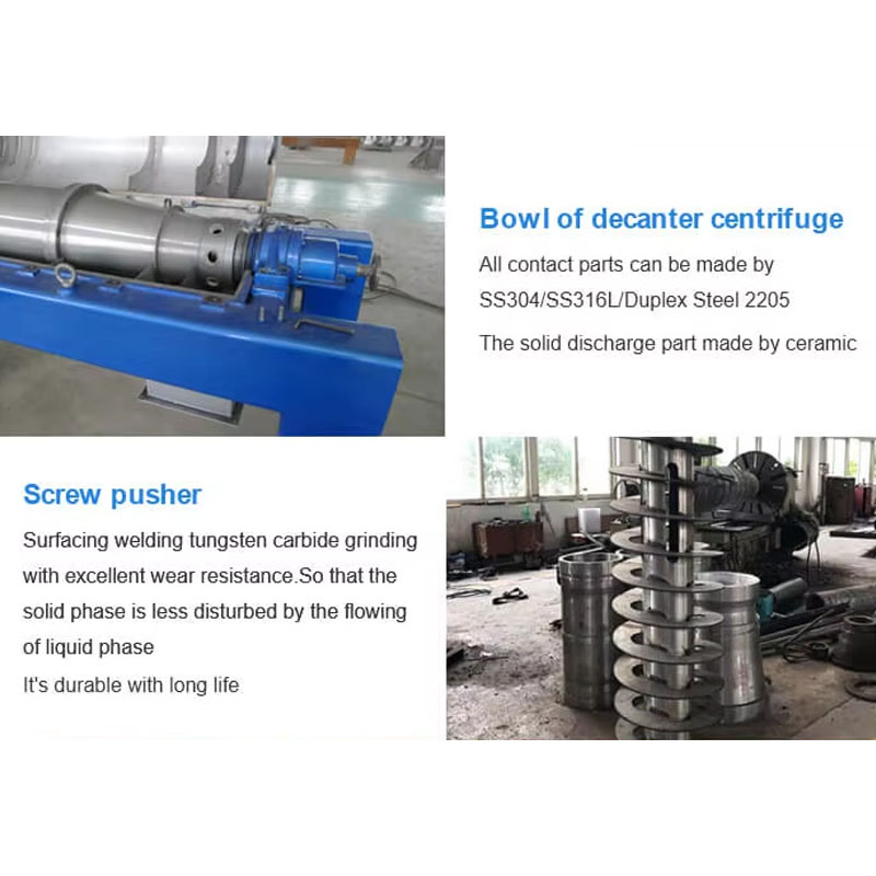 Decanter separator for efficient industrial waste liquid treatment