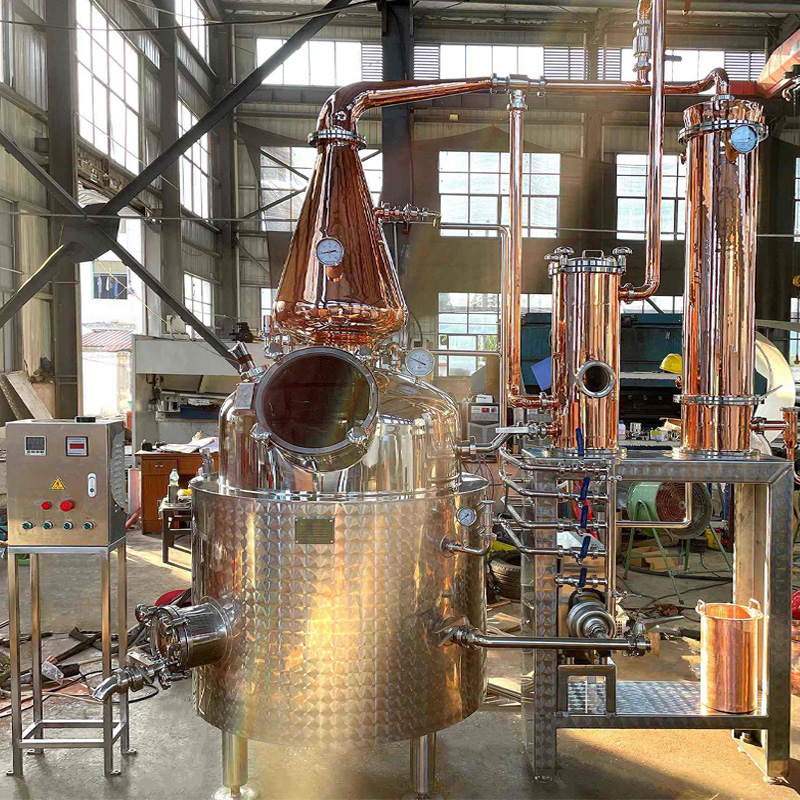Premium copper & stainless steel micro still for craft spirits