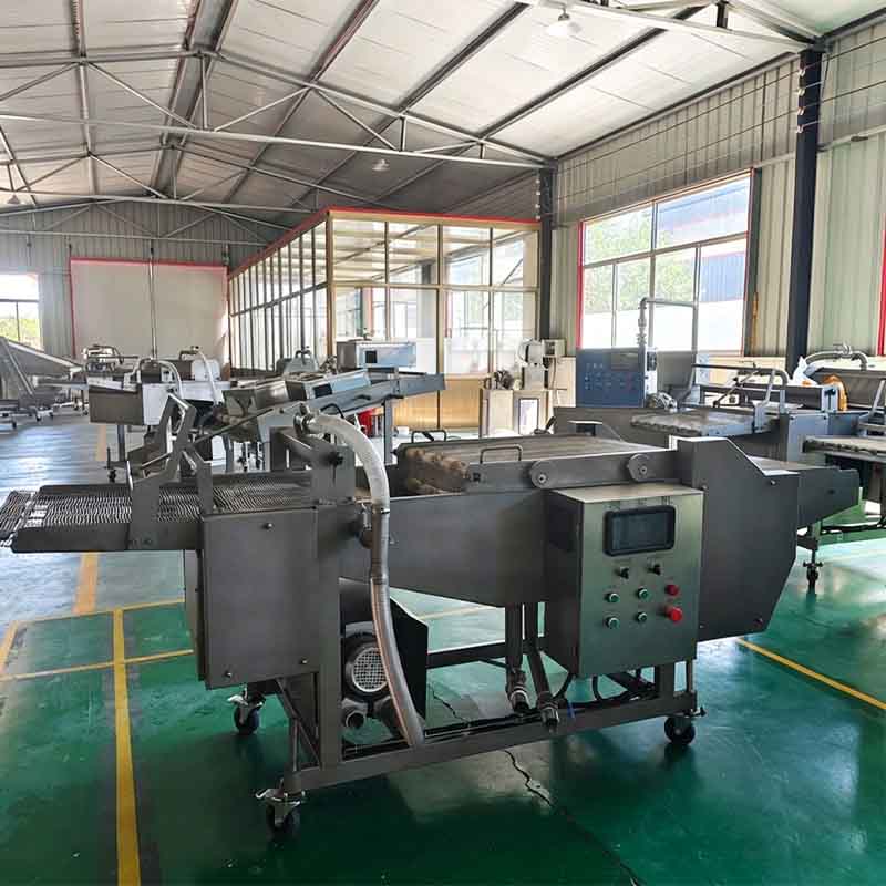 industrial frozen fries production line factory workshop processing equipment