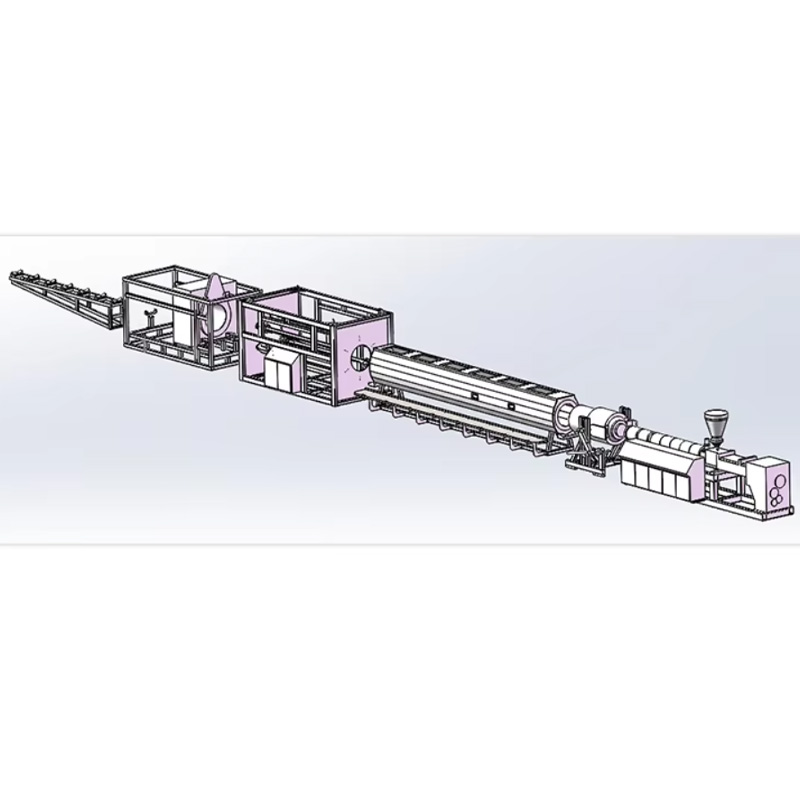 Structure diagram of PVC wall panel extruder screw and barrel