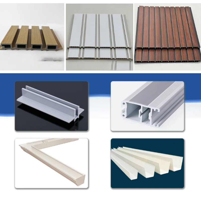 Decorative products made by PVC louver wall panel extrusion equipment