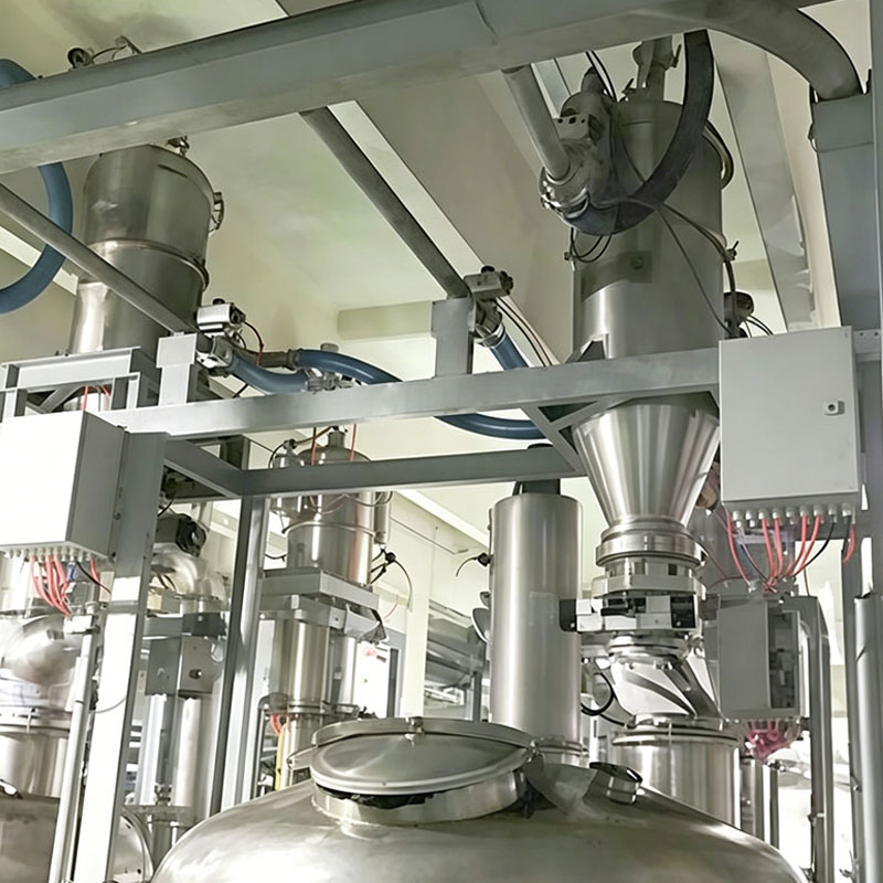 Stainless steel pneumatic conveyor for bulk powder transfer