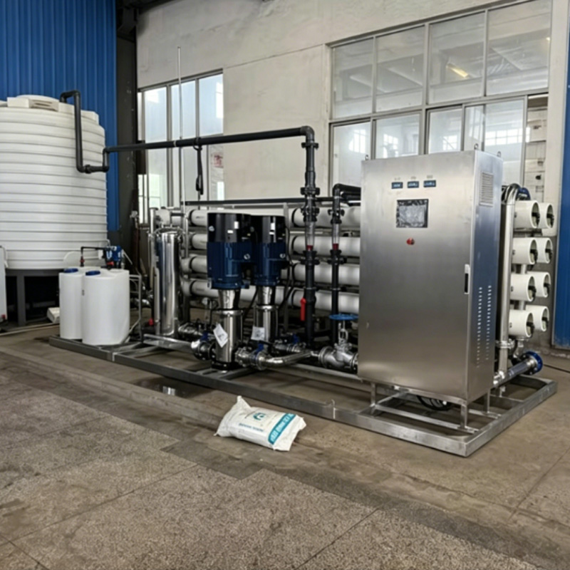20TPH industrial RO water system in working environment