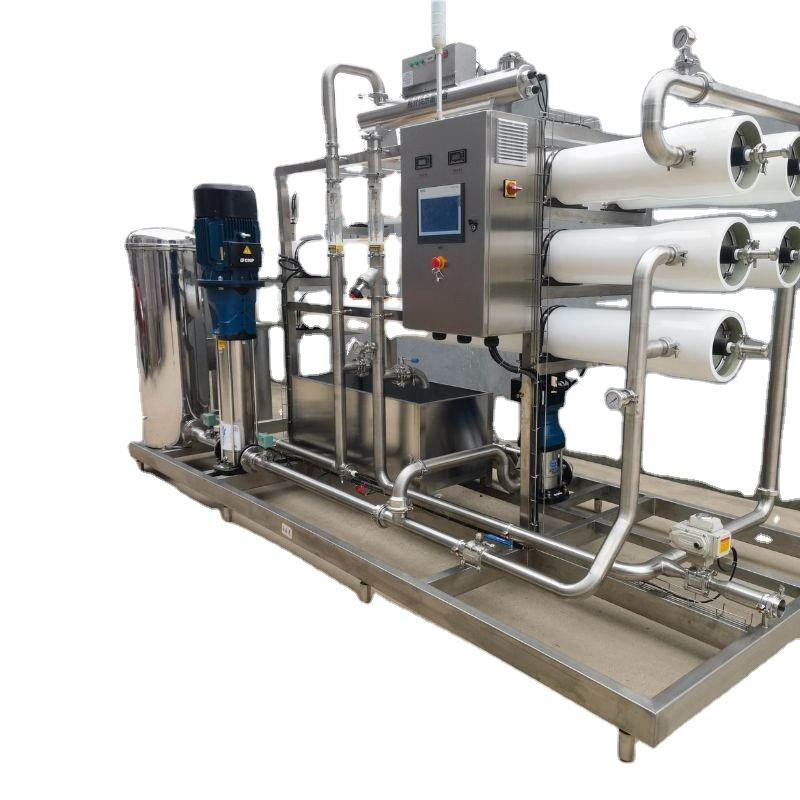 Full view of the industrial PLC-controlled RO water system