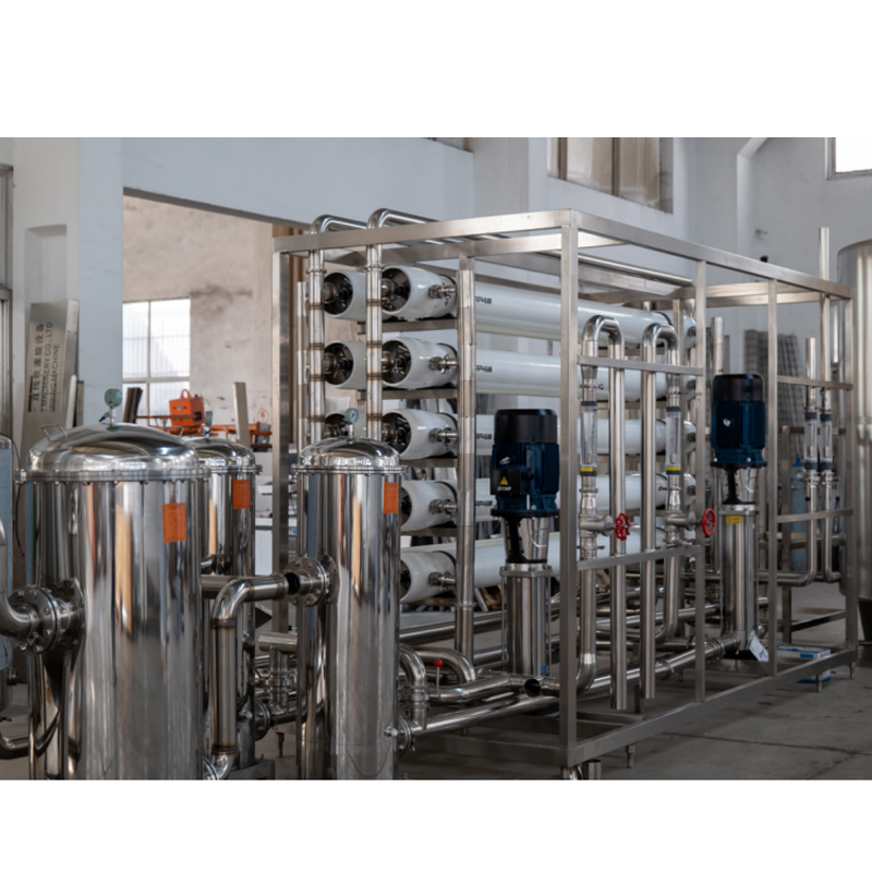 Close-up of RO purification system, delivering treated water for diverse applications.