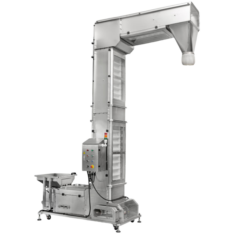 Stainless steel Z bucket elevator for food conveying