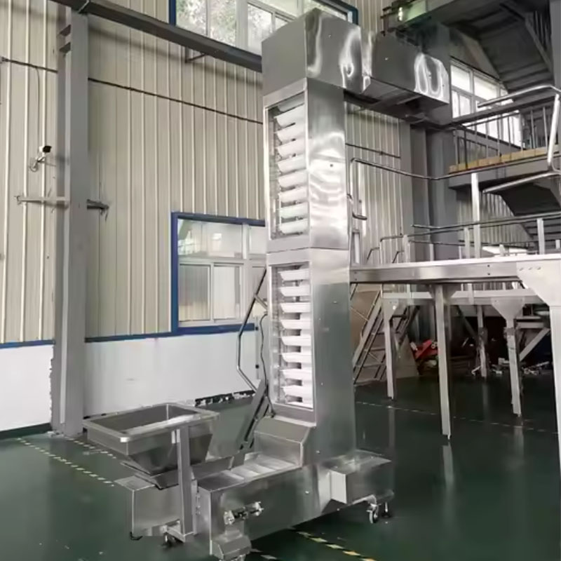 Stainless steel Z conveyor system for granules transport