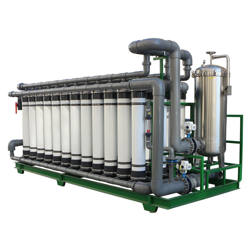 Industrial UF-RO ion exchange system for high-purity water treatment.