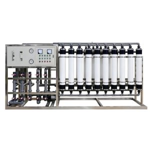 UF Water Treatment Equipment Solution with Pump Motor PLC
