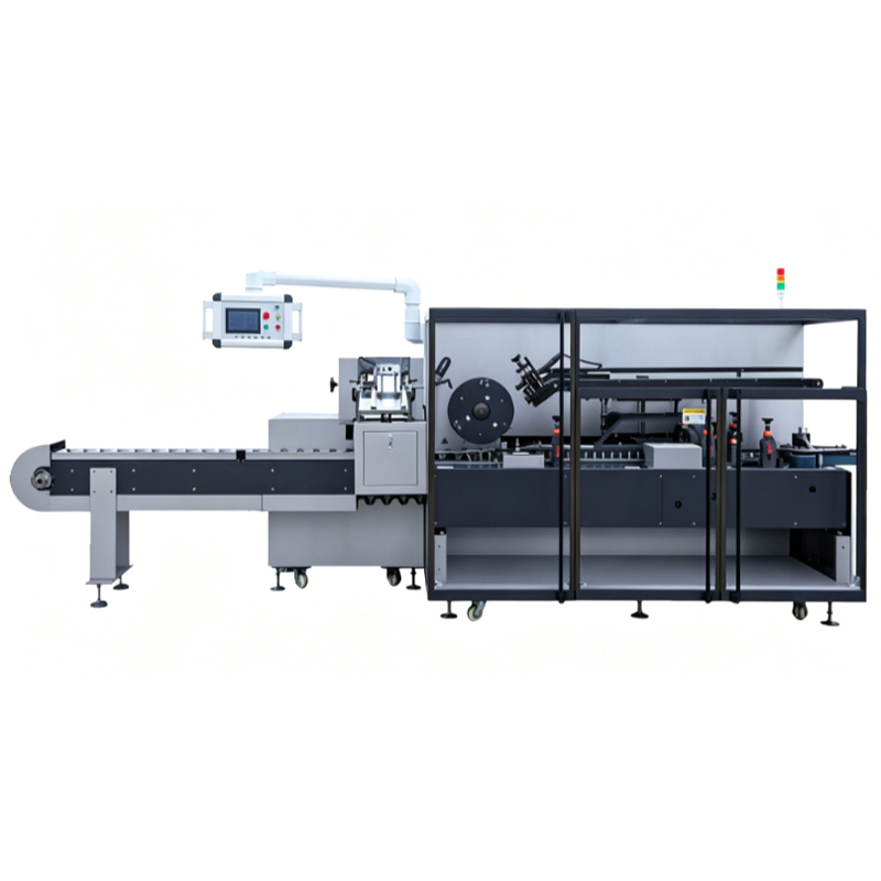 Automatic bearing cartoning machine with integrated feeding, loading & sealing.