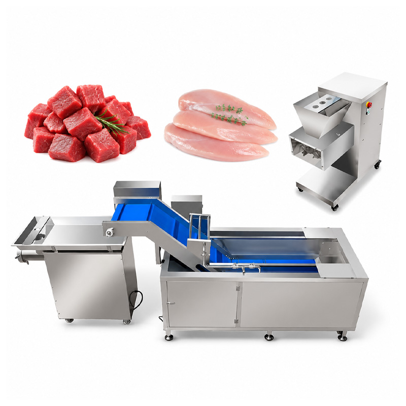automatic meat processing line for cutting washing and grinding automatic meat processing line for cutting washing and grinding