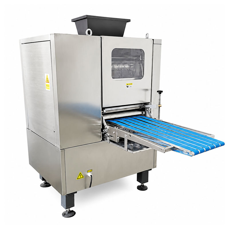 Dough dividing machine processing dough balls for bakery