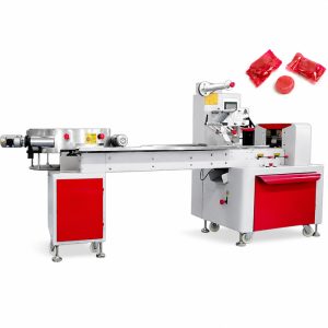 Automatic Flow Wrapping Machine for Compressed Face Mask