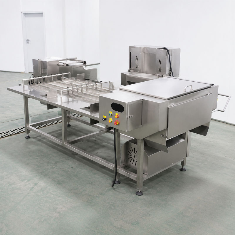 ndustrial vegetable cutting machine installed in food processing factory