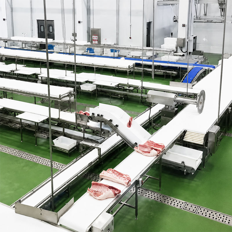 Red meat processing equipment installed in food factory