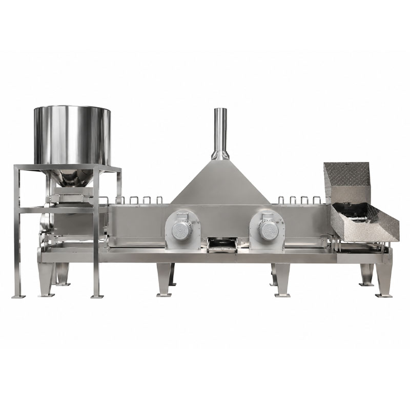 Continuous rice cooking machine with soaking steaming process